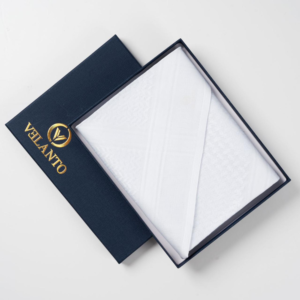 شماغ فلانتو VELANTO أبيض الإصدار الجديد رجالي بخامة قطن فاخرة مع علبة أنيقة