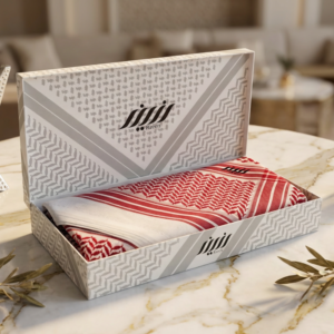 شماغ رزين احمر لون خاص | RZEEN-RZB202