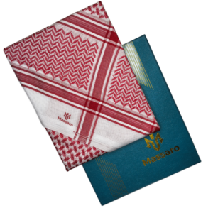 شماغ مسارو احمر بصمة  | MASSARO-M09